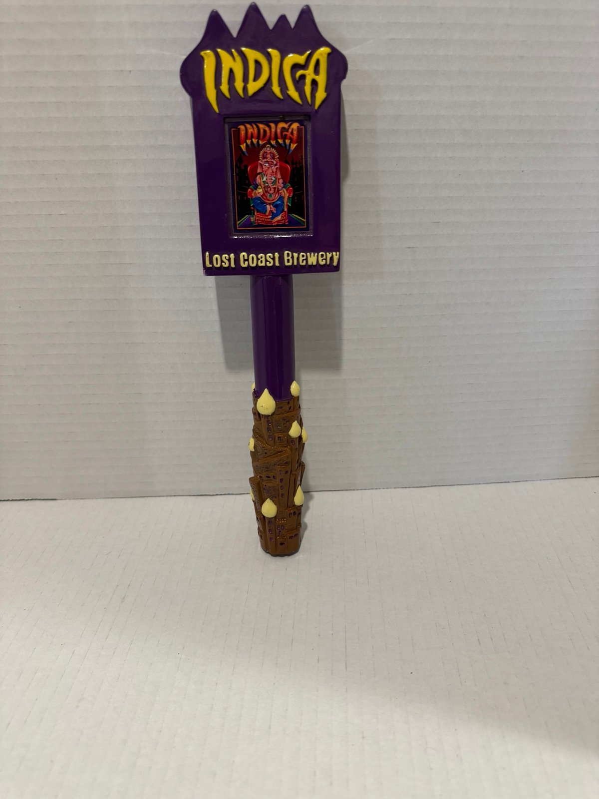 Lost Coast Brewery Indica IPA Beer Tap Handle California