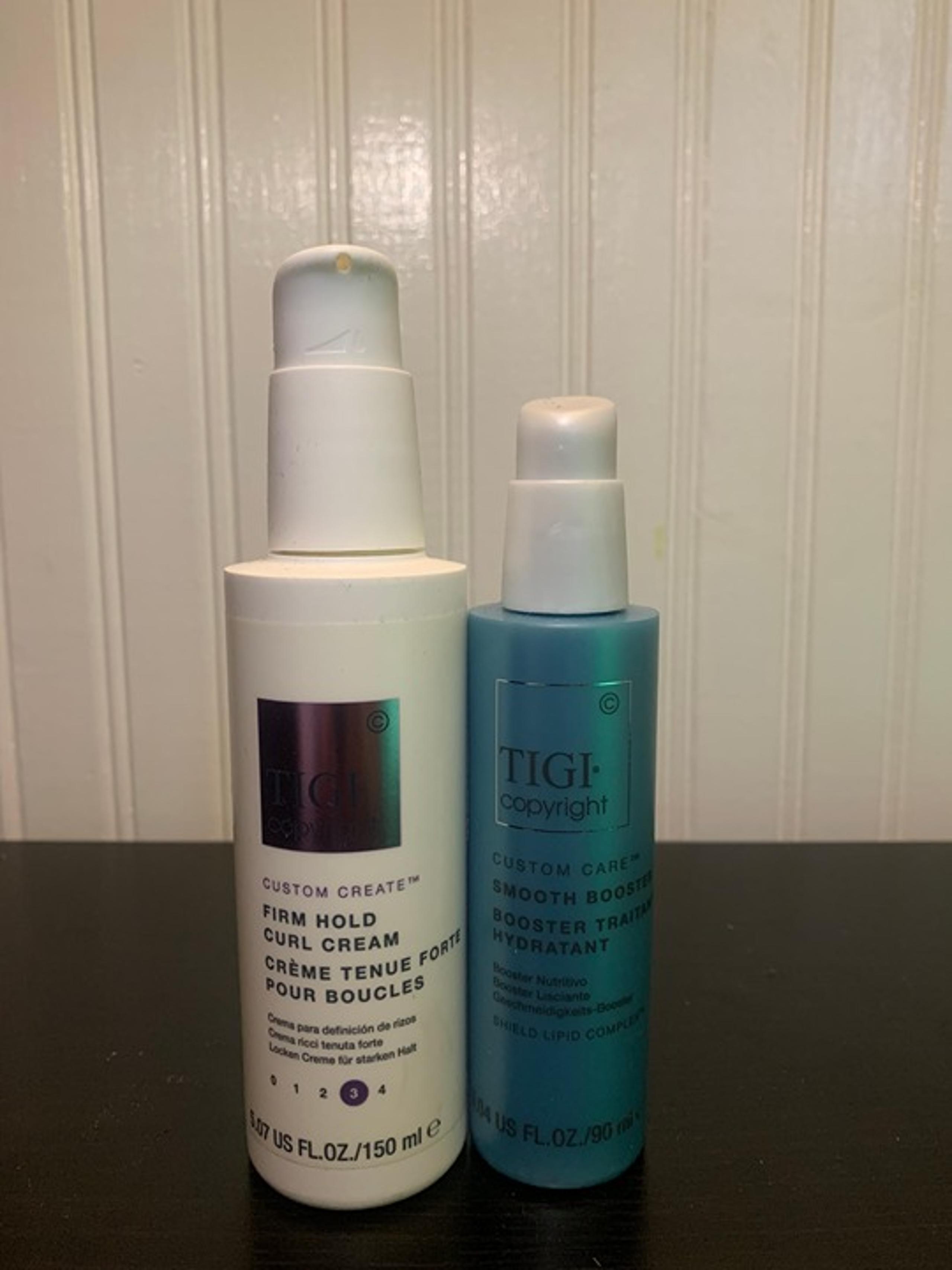 TIGI Firm Hold Curl Cream and Smoothing Booster