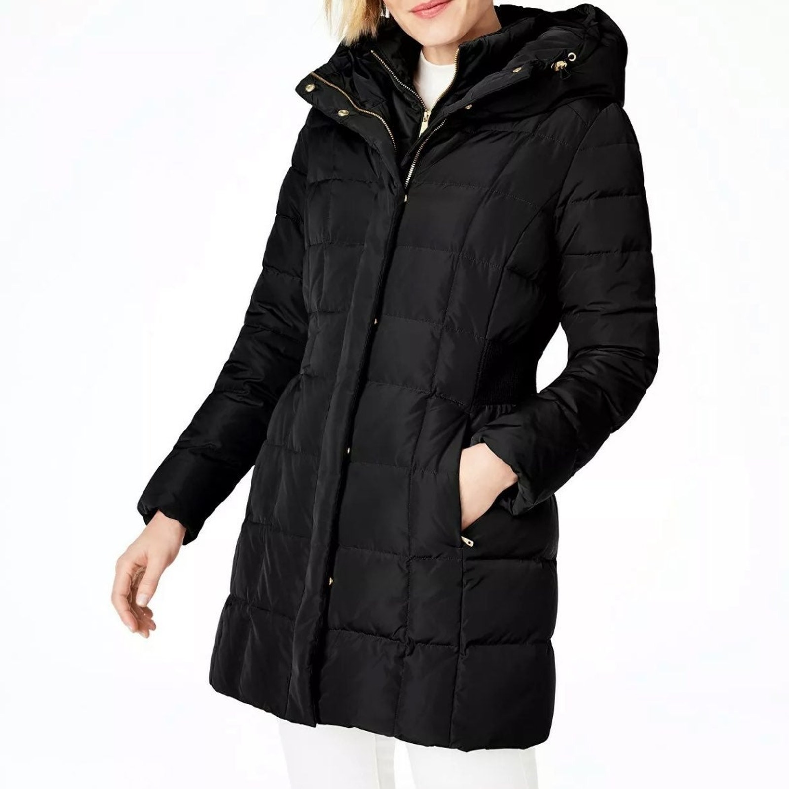 Cole Haan Hooded Down Puffer Coat