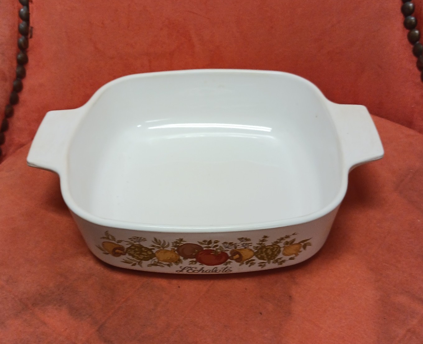 Vintage Corning Ware 1Qt Spice of Life Baking Dish L'Echalote
