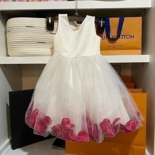 Ivory flower girl dress