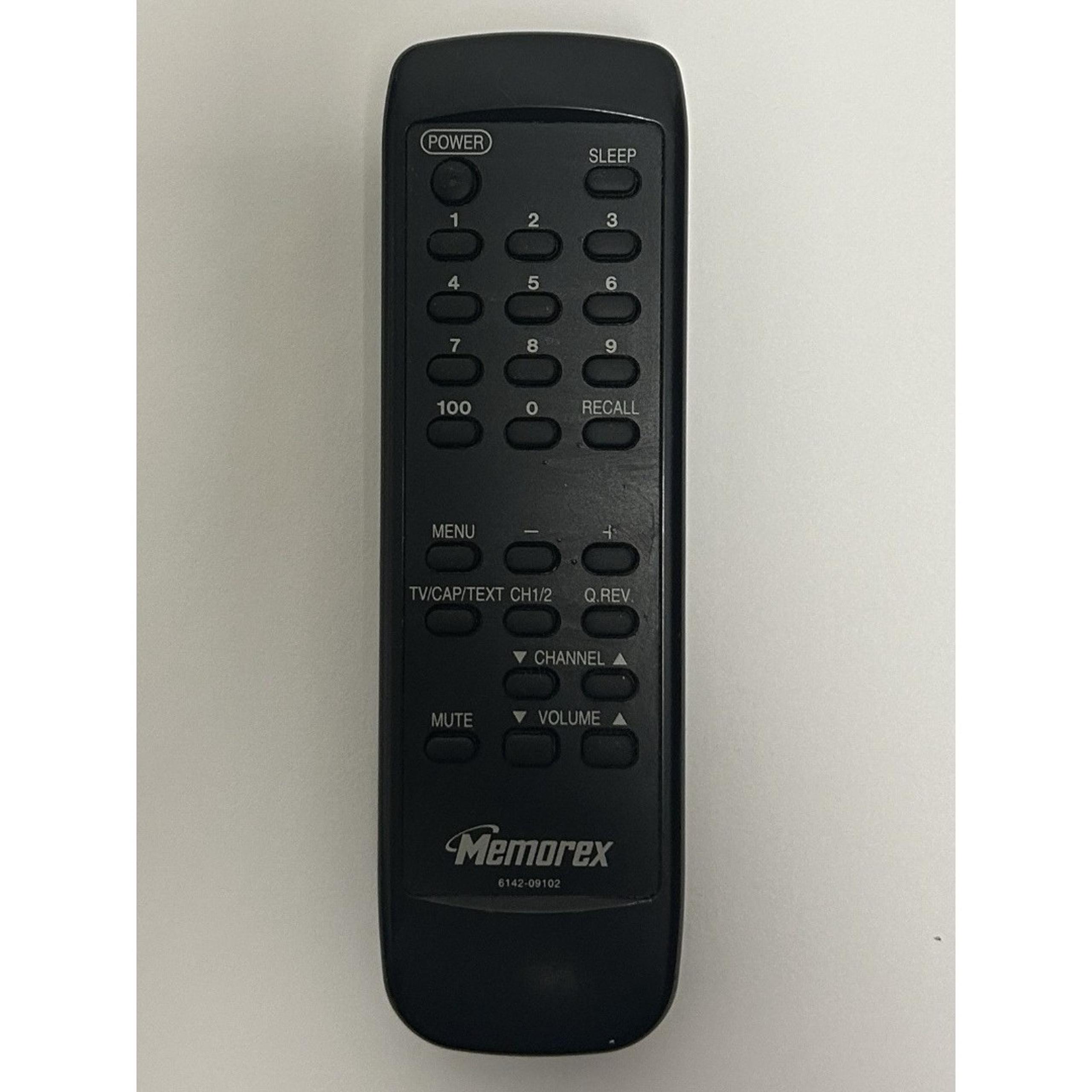 FastShipping Original OEM MEMOREX 6142-09102 Remote Control Cleaned & Tested