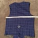 Men’s Plaid Suit Jacket & Vest Single Breasted One Button Business Size 32 NWT