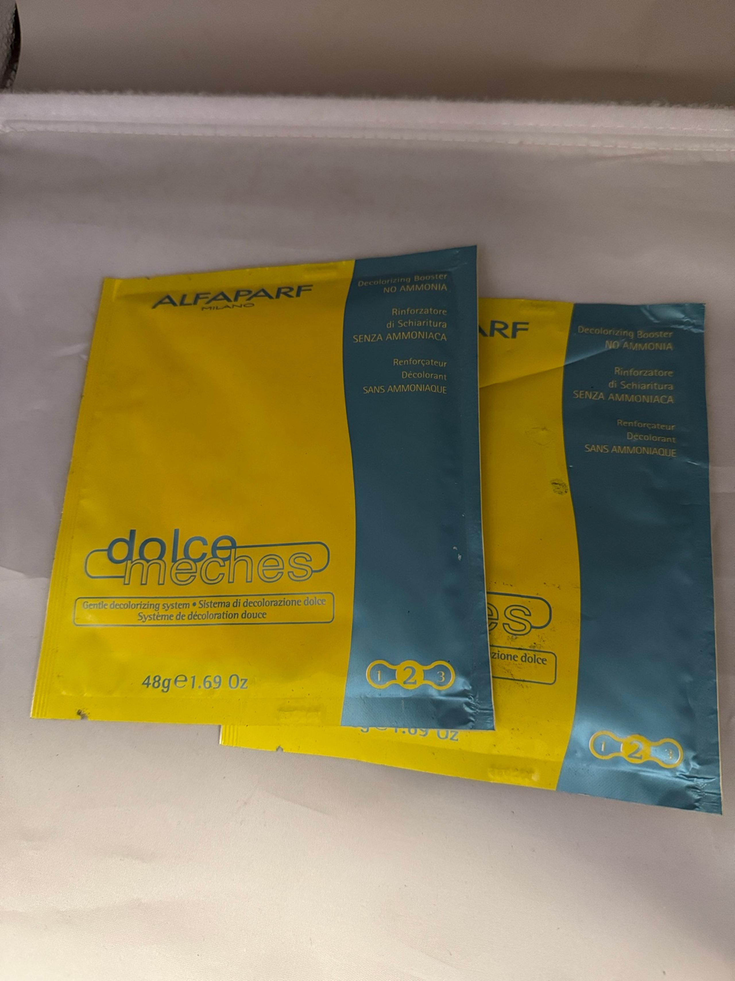 Alfaparf Dolce Meches gentle decolorizing booster 1.69 oz Pack of 2