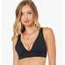 LSpace Women's Hadley Bikini Top Black Halter Large Tie back 110 NEW
