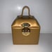 Vintage Wolf Design Jewelry Travel Leather Case