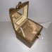 Vintage Wolf Design Jewelry Travel Leather Case