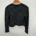WHITE HOUSE BLACK MARKET Black Knit Tweed Moto Blazer Cardigan Jacket // XS