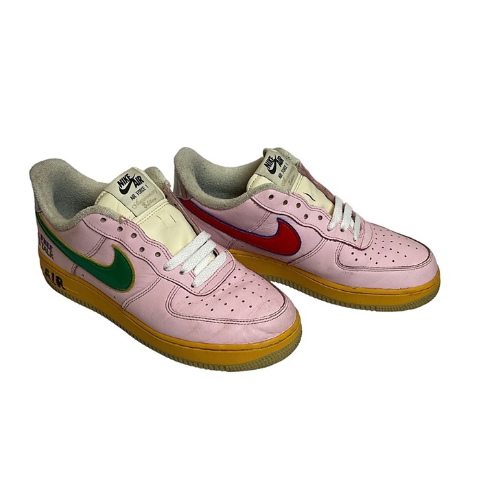 Nike Air Force 1 Low “Feel Free Let’s Talk” Multi-Colored Sneakers Pink Men’s 8