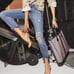 CAbi #5884 The Maverick 100% Boyfriend Distressed Denim Ankle Jeans Size 6 blue