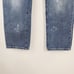 CAbi #5884 The Maverick 100% Boyfriend Distressed Denim Ankle Jeans Size 6 blue