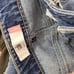 CAbi #5884 The Maverick 100% Boyfriend Distressed Denim Ankle Jeans Size 6 blue
