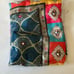 Women's Fancy Silk Dupatta with mirrorSequins Lacing 4 Sided One Size Multicolor