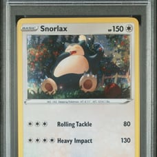 Pokemon Snorlax 140/202 Promo Cosmos Holo Rare (Swirl) PSA 9 MINT