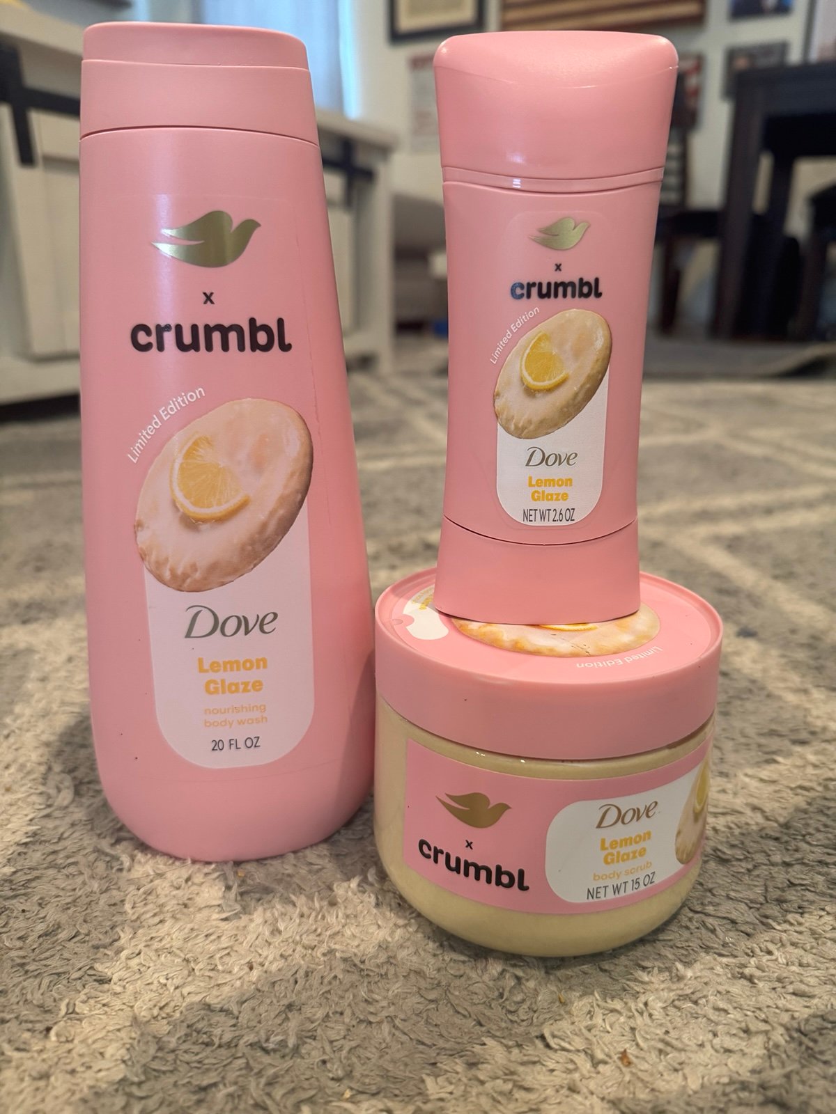 Limited edition dove crumbl cookie set