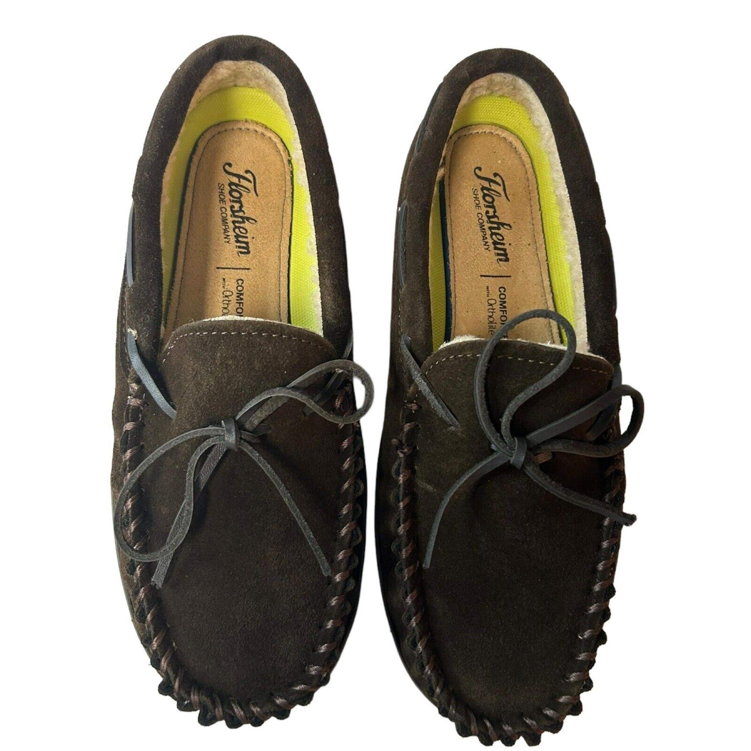 Florsheim Cozy Tie Moc Slipper Men's Chocolate Size 8 New