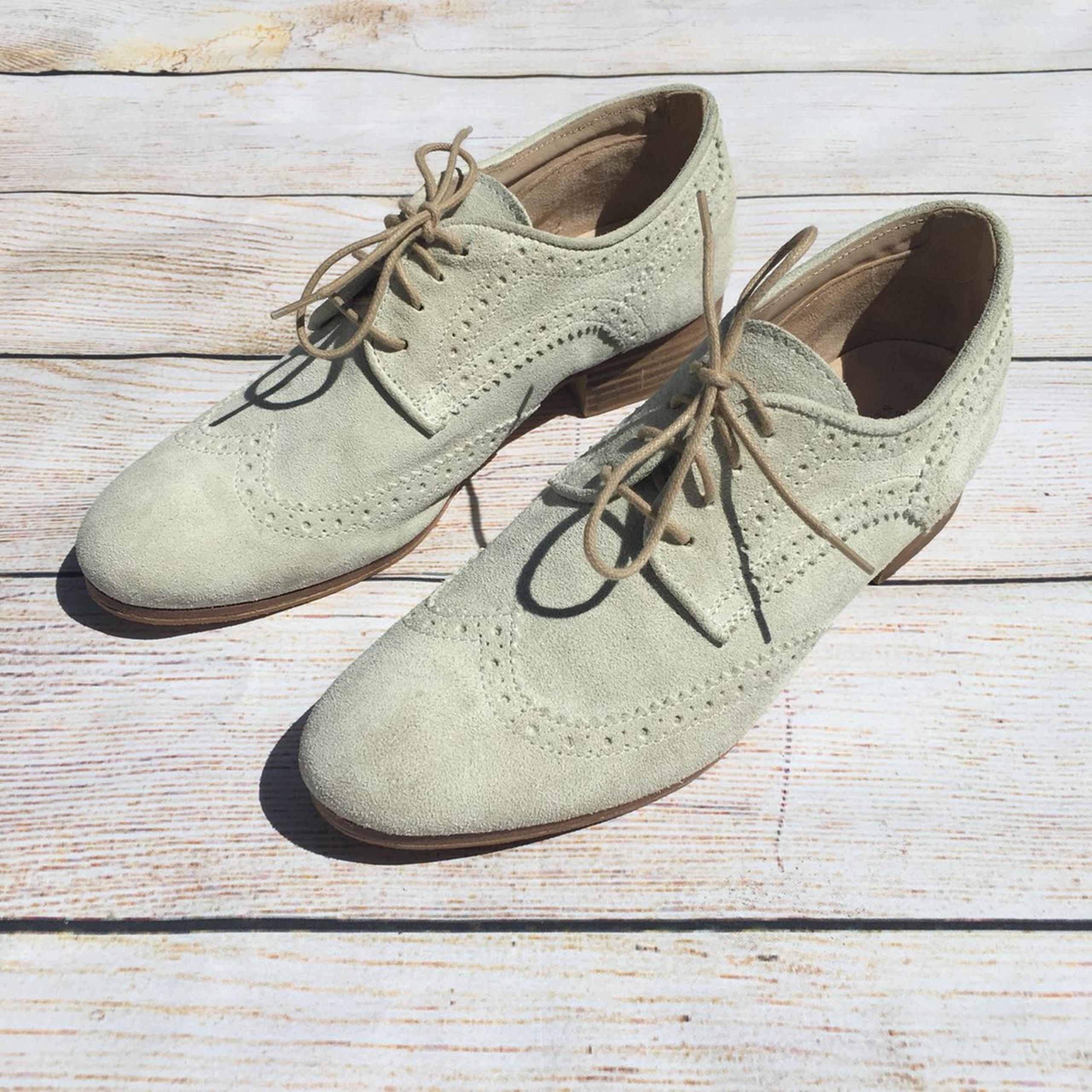 Barneys New York Suede Oxford Shoes 36