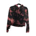 Aritzia TNA Red & Black Tie Dye Cozy AF Shrunken Hoodie Size XS. Pre-loved.