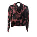 Aritzia TNA Red & Black Tie Dye Cozy AF Shrunken Hoodie Size XS. Pre-loved.