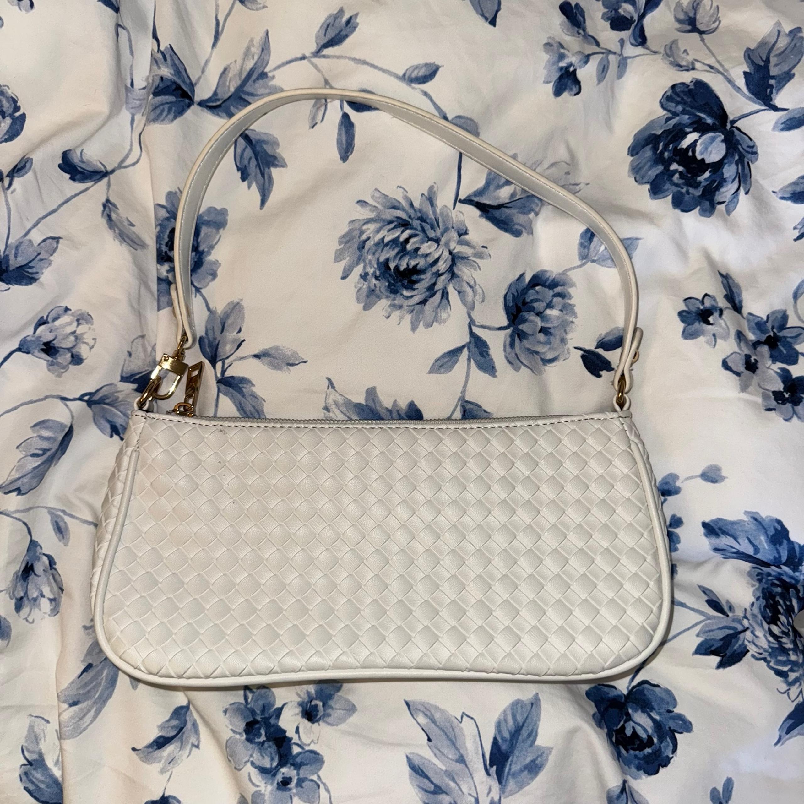 Forever 21 Faux Leather Basketweave Shoulder Bag