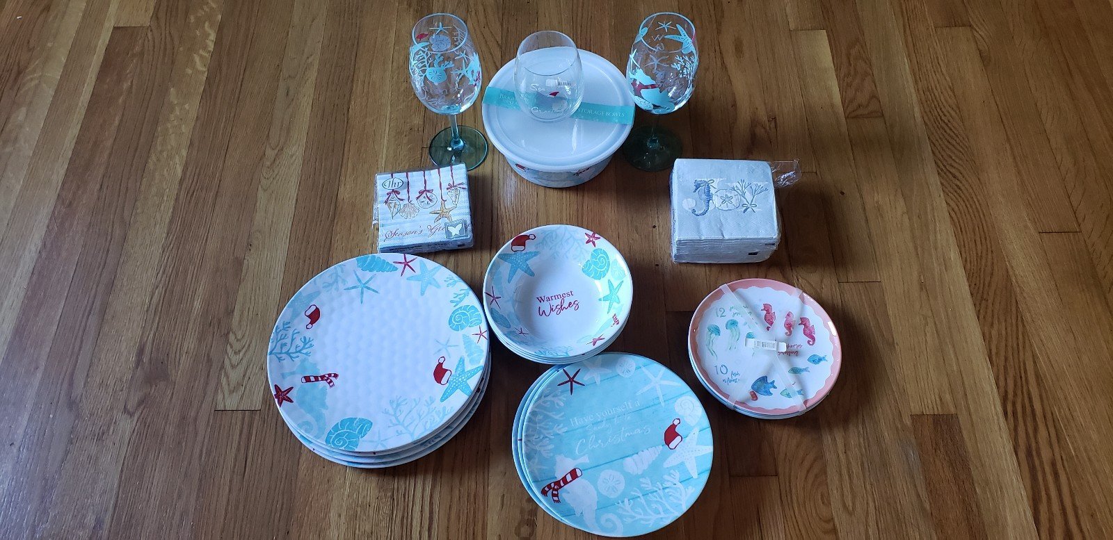 Coastal Beach Home Christmas Dinnerware