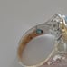 925 Sterling Silver Ring 18K Gold size 9