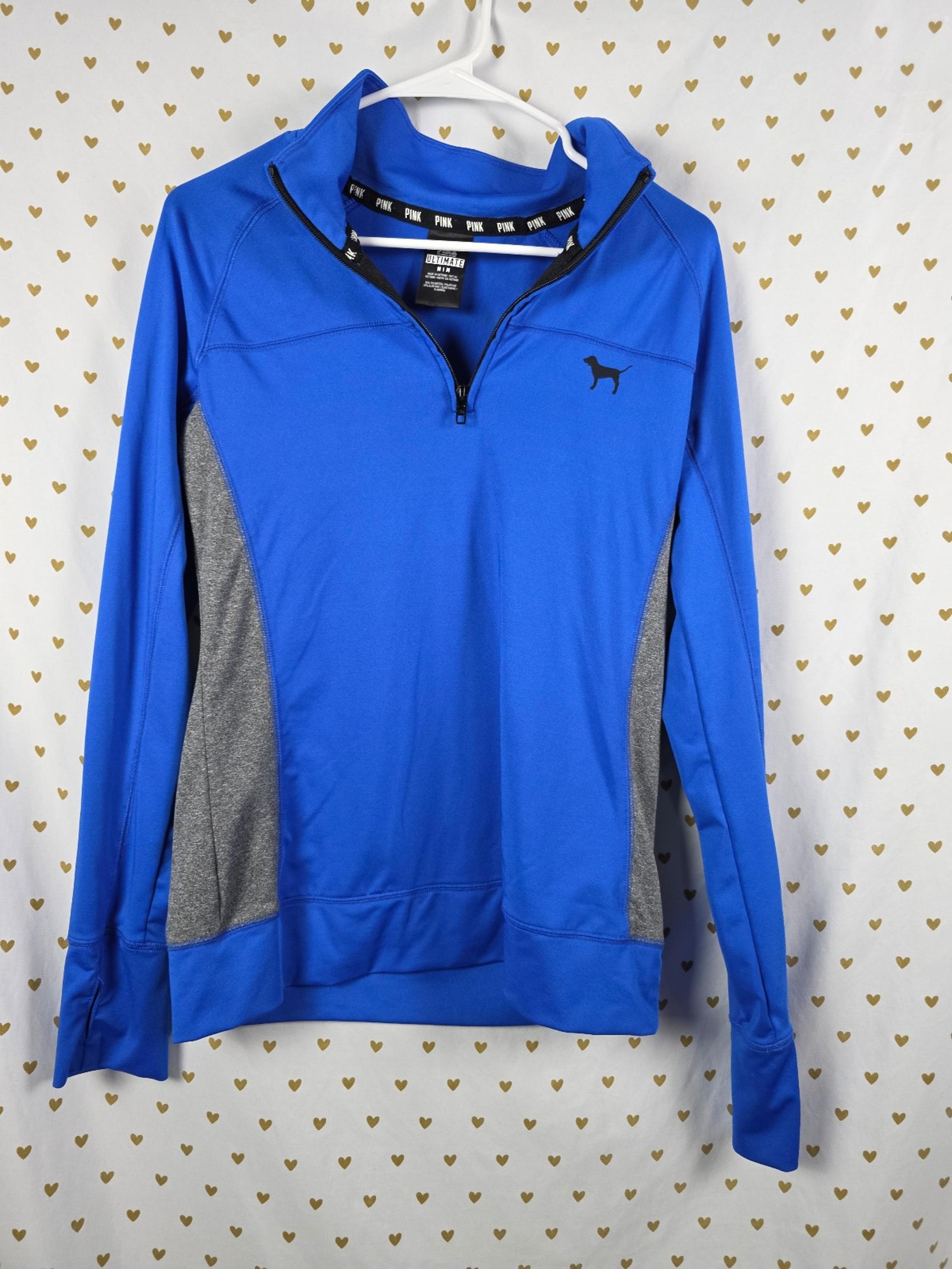 Pink Victorias secret ultimate blue active track jacket coat medium