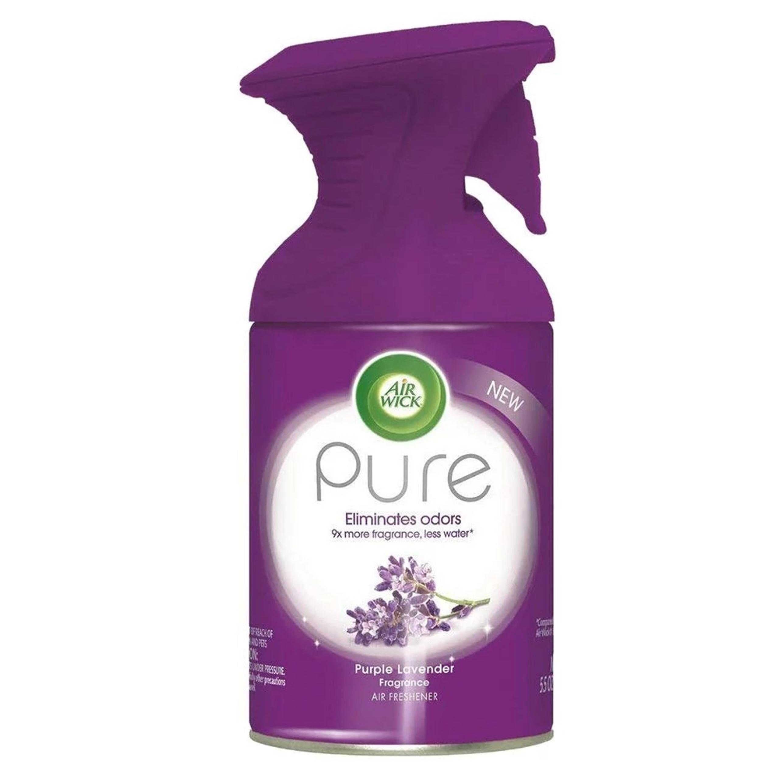 Air Wick Pure Air Freshener - Purple Lavender - Net Wt. 5.5 OZ (156 g) Per Can