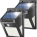 Set of 8 Outdoor Solar wall Lights for garden security wall fence