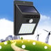 Set of 8 Outdoor Solar wall Lights for garden security wall fence
