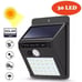 Set of 8 Outdoor Solar wall Lights for garden security wall fence