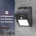 Set of 8 Outdoor Solar wall Lights for garden security wall fence