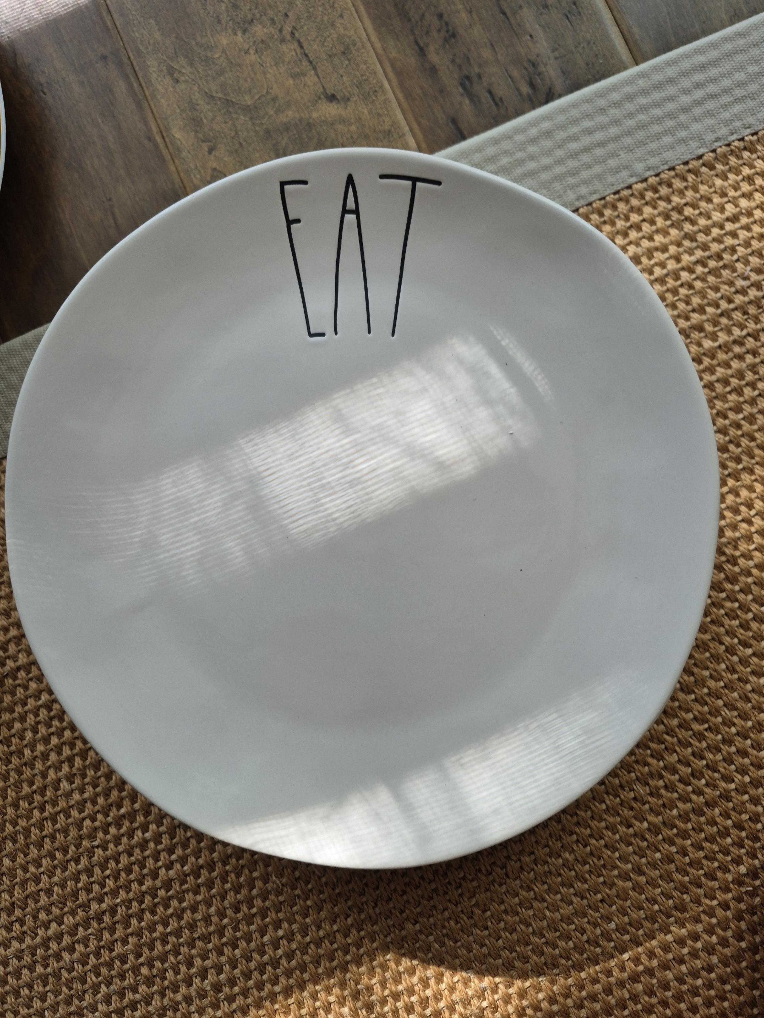 4 Rae Dunn Eat Dinne Ceramic r Plates
