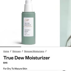 True Dew Moisturizer For Dry To Mature Skin - Saje Natural Wellness