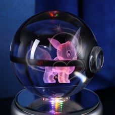 Pokemon Eevee 3D Crystal Led Ball Night Light Lamp Gift