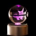 Pokemon Eevee 3D Crystal Led Ball Night Light Lamp Gift