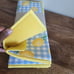 New Martha Stewart Lemon Reversible Kitchen Drying Mats Set of 2 & Mini Mitts
