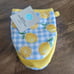 New Martha Stewart Lemon Reversible Kitchen Drying Mats Set of 2 & Mini Mitts