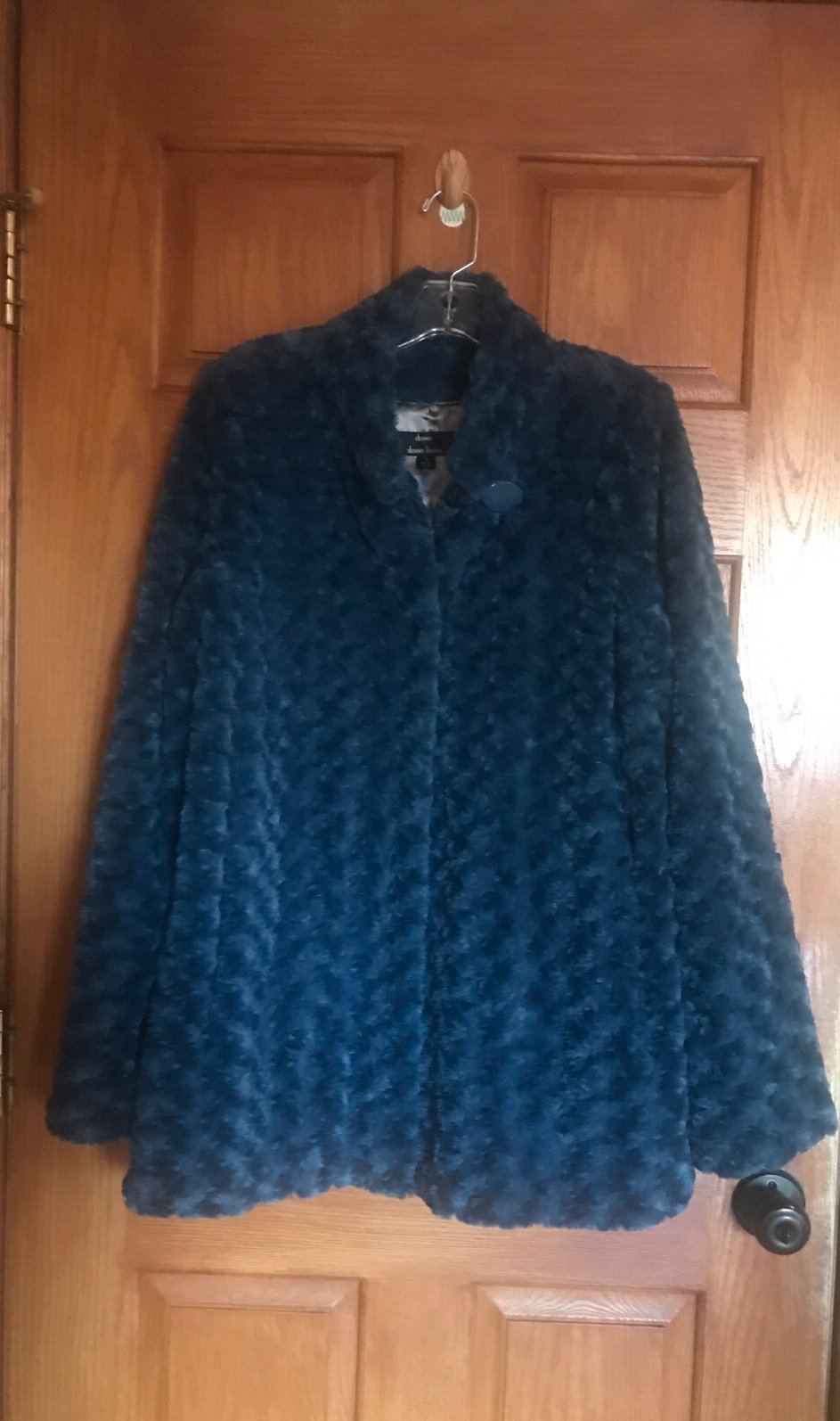 Dennis By Dennis Basso Faux Fur Swing Coat Size S