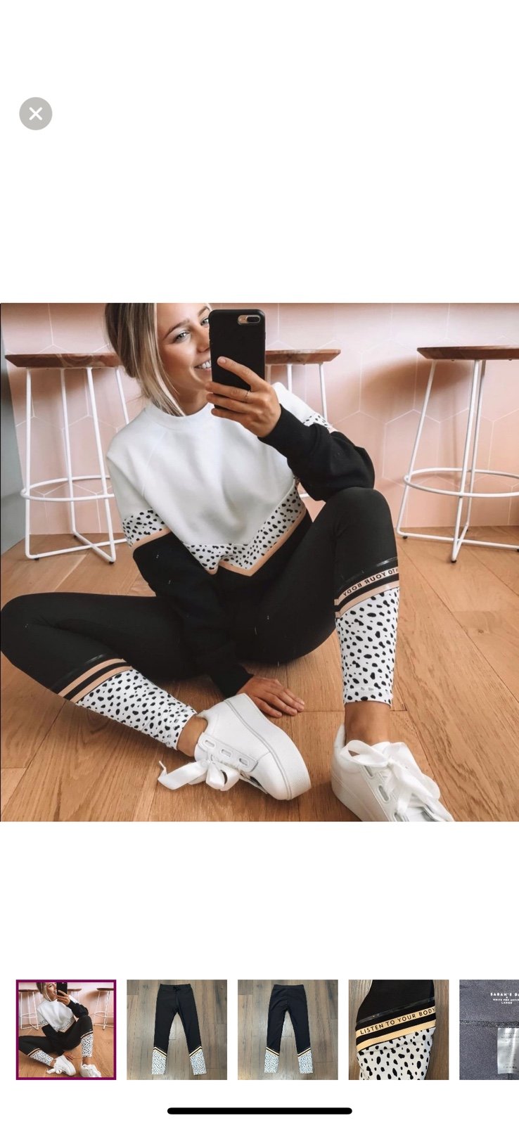 Sarah’s Day x White Fox Boutique Dalmatian Speckled Sweater