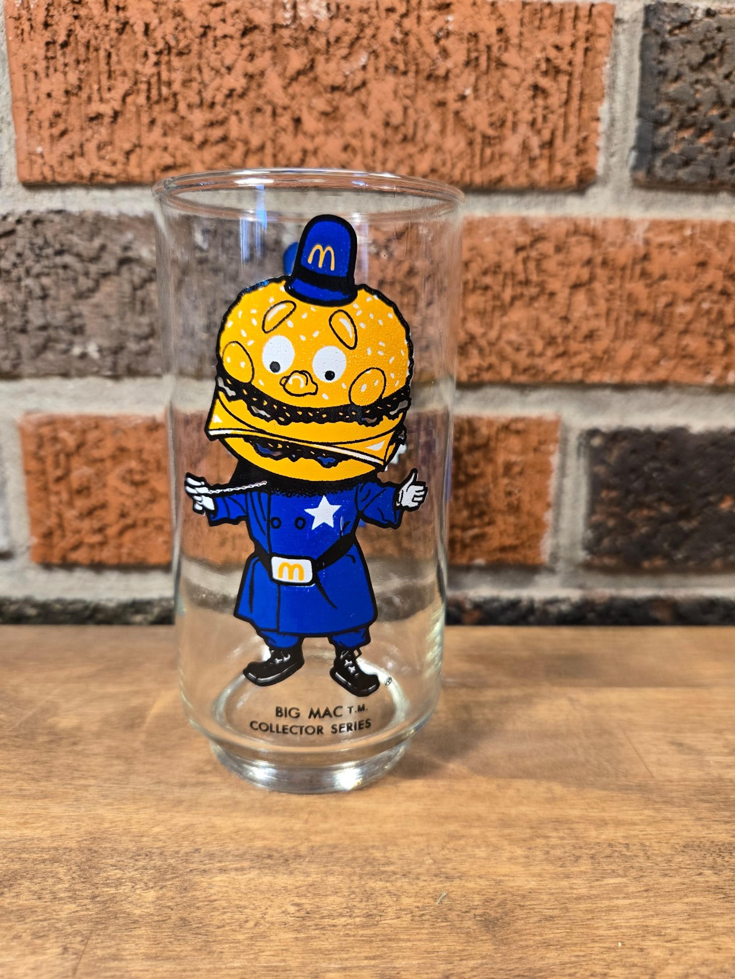 Vintage McDonald's Officer Big Mac Glass Collector Series  1970's