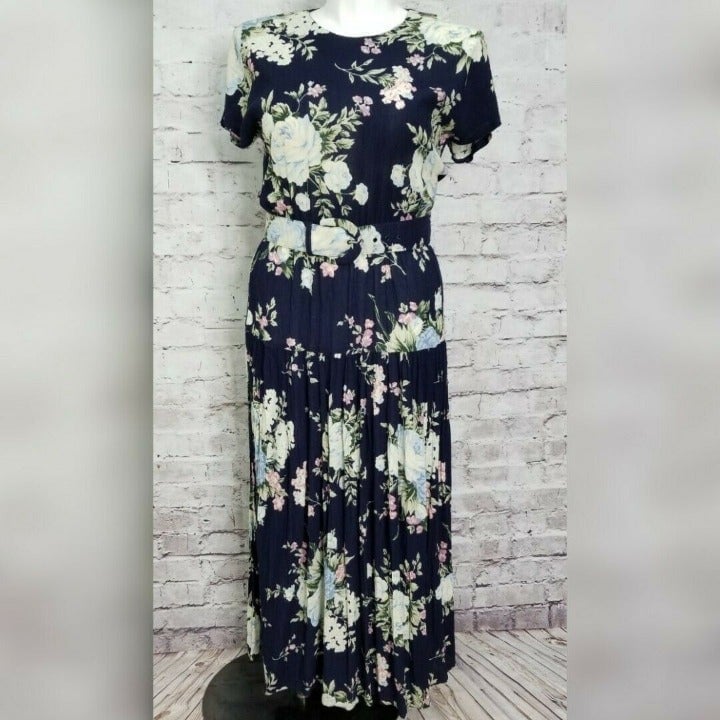 VTG 80s Ansley Sheer Cottagecore Dress