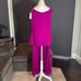 Women’s Chiffon 3 Piece Party Formal Mother of the Bride Pants Suit Size 14