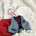 American Girl Doll Clothes Lot Vintage Hanger Coco Sweater Vest Sweatpants Toy
