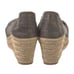 Tory Burch Filipa Pewter Gray Wedge Espadrille Womens Size 10