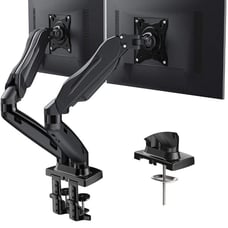 DUAL COMPUTER MONITOR STAND DESK MOUNT S