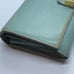 Authentic Chloe Pale Blue Leather Long Wallet / Clutch **WORN**