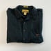 M. Field By Reyn Spooner Silk Linen Blend Surfing Santa Mens Hawaiian Button 95