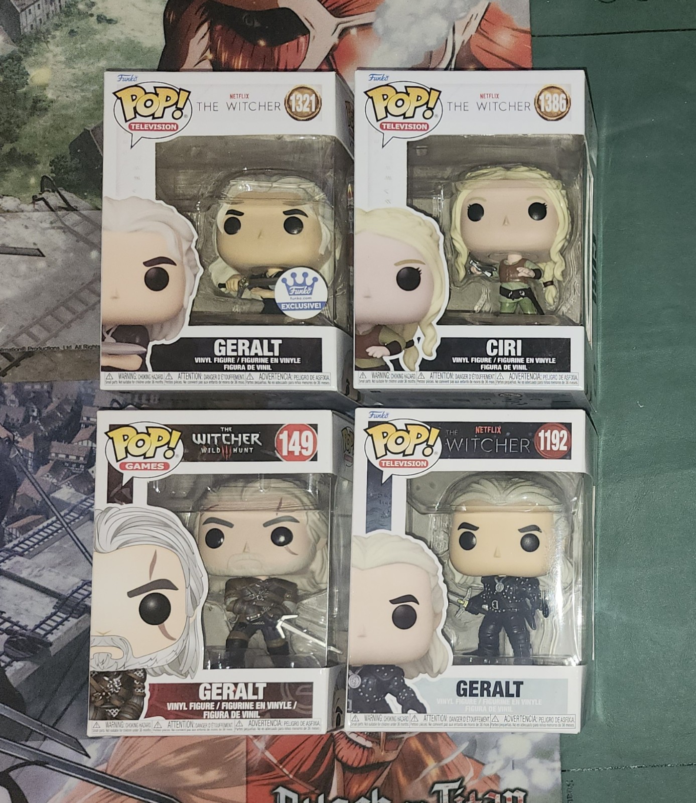 The Witcher Geralt & Ciri Funko Pop Bundle