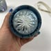 Vintage Indiana Glass Windsor Carnival Iridescent Blue Creamer & Sugar Bowl Set